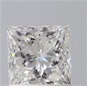 Natural Diamond 0.91 Carats, Princess with  Cut, E Color, SI2 Clarity and Certified by GIA