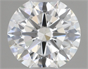 Natural Diamond 0.53 Carats, Round with Excellent Cut, I Color, VS2 Clarity and Certified by GIA