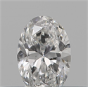 Natural Diamond 0.19 Carats, Oval with  Cut, E Color, SI1 Clarity and Certified by IGI