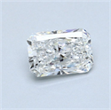 Natural Diamond 1.03 Carats, Radiant with  Cut, F Color, I1 Clarity and Certified by GIA