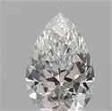 Diamante Natural 0.12 quilates, De pera , Color D, claridad VS2 y certificado IGI