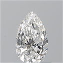 Natural Diamond 0.71 Carats, Pear with  Cut, F Color, SI1 Clarity and Certified by GIA