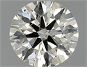 Natural Diamond 0.80 Carats, Round with Excellent Cut, K Color, SI1 Clarity and Certified by IGI