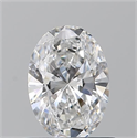 Natural Diamond 0.71 Carats, Oval with  Cut, E Color, VVS2 Clarity and Certified by GIA