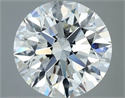 Natural Diamond 2.51 Carats, Round with Excellent Cut, G Color, VS2 Clarity and Certified by IGI