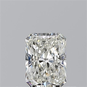 Picture of Natural Diamond 0.51 Carats, Radiant with  Cut, I Color, VVS1 Clarity and Certified by GIA
