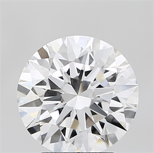 Picture of Lab Grown Diamond 3.28 Carats, Round with Ideal Cut, D Color, VVS1 Clarity and Certified by IGI