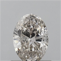 Diamante Natural 0.71 quilates, Ovalado , Color J, claridad I1 y certificado IGI