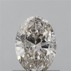Foto Diamante Natural 0.71 quilates, Ovalado , Color J, claridad I1 y certificado IGI de