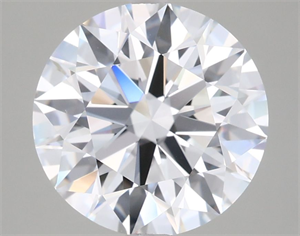 Picture of Lab Grown Diamond 4.01 Carats, Round with Ideal Cut, E Color, VVS2 Clarity and Certified by IGI
