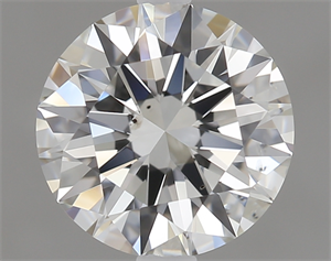 Picture of 1.00 Carats, Round Diamond with Excellent Cut, H Color, SI1 Clarity and Certified by GIA