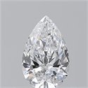 Natural Diamond 0.50 Carats, Pear with  Cut, D Color, VS1 Clarity and Certified by GIA