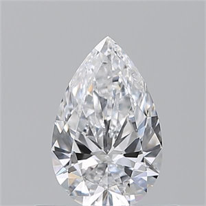 Picture of Natural Diamond 0.50 Carats, Pear with  Cut, D Color, VS1 Clarity and Certified by GIA