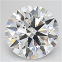 Lab Grown Diamond 4.16 Carats, Round with Excellent Cut, D Color, IF Clarity and Certified by GIA
