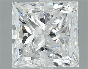 Foto Diamante Natural 2.00 quilates, Princesa , Color F, claridad SI2 y certificado GIA de