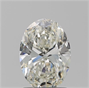 Natural Diamond 1.52 Carats, Oval with  Cut, J Color, VS2 Clarity and Certified by GIA