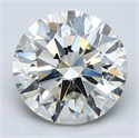 Diamante Natural 3.52 quilates, Redondo , Color K, claridad SI2 y certificado GIA