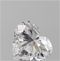 Natural Diamond 5.01 Carats, Heart with  Cut, D Color, IF Clarity and Certified by GIA