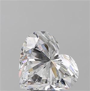 Picture of Natural Diamond 5.01 Carats, Heart with  Cut, D Color, IF Clarity and Certified by GIA