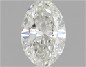 Natural Diamond 0.80 Carats, Oval with  Cut, H Color, VS2 Clarity and Certified by GIA