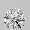 Natural Diamond 0.82 Carats, Round with Excellent Cut, K Color, SI2 Clarity and Certified by GIA