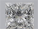 Natural Diamond 1.03 Carats, Princess with  Cut, G Color, VS2 Clarity and Certified by GIA