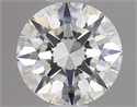 0.50 Carats, Round Diamond with Excellent Cut, I Color, VVS2 Clarity and Certified by GIA