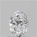 Natural Diamond 0.51 Carats, Oval with  Cut, F Color, VS1 Clarity and Certified by GIA