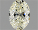 Natural Diamond 1.00 Carats, Oval with  Cut, L Color, SI1 Clarity and Certified by GIA