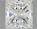 1.20 Carats, Princess Diamond with  Cut, I Color, VVS1 Clarity and Certified by GIA