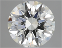 0.55 Carats, Round Diamond with Excellent Cut, J Color, IF Clarity and Certified by GIA