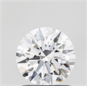 Lab Grown Diamond 1.05 Carats, Round with Ideal Cut, D Color, VVS2 Clarity and Certified by IGI