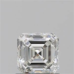 Foto Diamante Natural 0.90 quilates, Asscher , Color I, claridad VVS1 y certificado GIA de