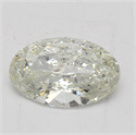 Natural Diamond 1.52 Carats, Oval with  Cut, K Color, SI1 Clarity and Certified by GIA