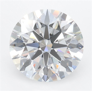 Picture of Lab Grown Diamond 3.41 Carats, Round with Ideal Cut, D Color, VVS1 Clarity and Certified by IGI