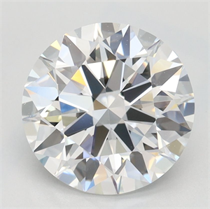 Picture of Lab Grown Diamond 2.07 Carats, Round with Ideal Cut, D Color, IF Clarity and Certified by IGI