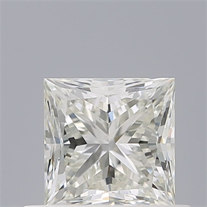 Picture of Natural Diamond 0.71 Carats, Princess with  Cut, J Color, VVS2 Clarity and Certified by GIA