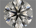 Diamante Natural 1.02 quilates, Redondo , Color J, claridad VVS2 y certificado IGI