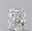 Natural Diamond 0.50 Carats, Radiant with  Cut, H Color, VVS1 Clarity and Certified by GIA