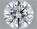 Del inventario de diamantes de laboratorio, 2.07 quilates, Redondo , Color E, claridad VVS1 y certificado IGI