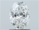 Natural Diamond 1.01 Carats, Oval with  Cut, E Color, VVS2 Clarity and Certified by GIA