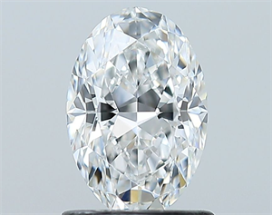Picture of Natural Diamond 1.01 Carats, Oval with  Cut, E Color, VVS2 Clarity and Certified by GIA