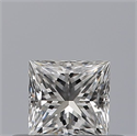 Natural Diamond 0.31 Carats, Princess with  Cut, E Color, VVS1 Clarity and Certified by GIA
