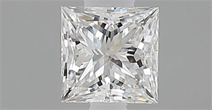Picture of Natural Diamond 0.31 Carats, Princess with  Cut, E Color, VVS2 Clarity and Certified by GIA