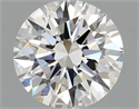 Lab Grown Diamond 1.08 Carats, Round with Ideal Cut, D Color, VVS2 Clarity and Certified by IGI