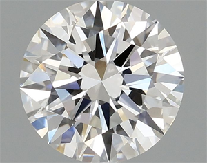 Picture of Lab Grown Diamond 1.08 Carats, Round with Ideal Cut, D Color, VVS2 Clarity and Certified by IGI