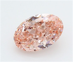 Picture of Lab Grown Diamond 1.53 Carats, Oval with  Cut, Fancy Intense Pink Color, VVS2 Clarity and Certified by IGI