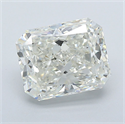 Natural Diamond 4.53 Carats, Radiant with  Cut, K Color, SI1 Clarity and Certified by GIA