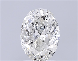 Picture of Natural Diamond 1.50 Carats, Oval with  Cut, I Color, I1 Clarity and Certified by IGI