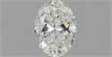 Natural Diamond 0.50 Carats, Oval with  Cut, F Color, VVS1 Clarity and Certified by IGI